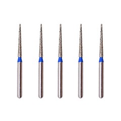 10Pcs DMXDENT Dental Diamond Burs FG Needle Taper TC-10 Standard Grit High Speed