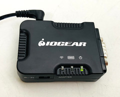 IOGEAR GBC232A BLUETOOTH SERIAL ADAPTER W/POWER ADAPTER YHSW-070030U