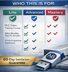 Allen Bradley PLC Trainer / Training & SIMULATOR | CD