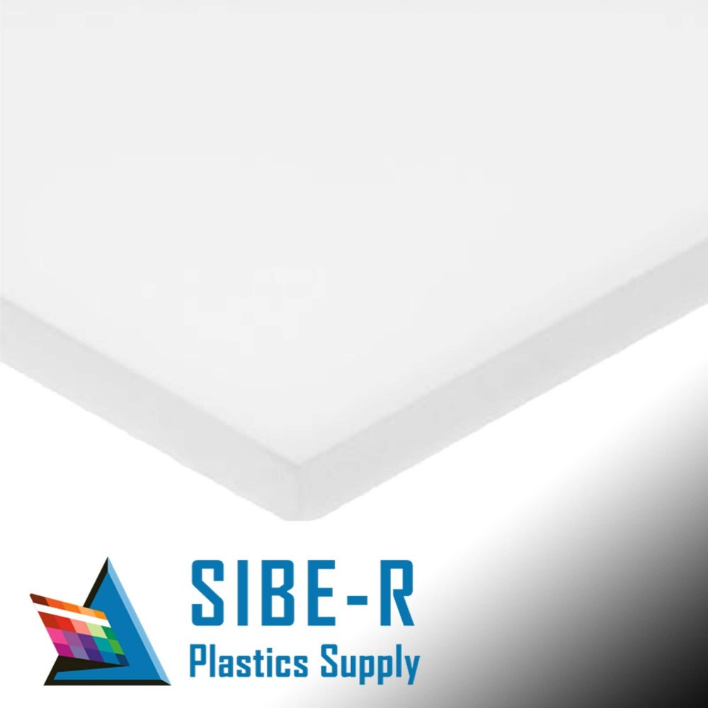 HDPE High Density Polyethylene PREMIUM Plastic Sheet 1/2″ x 6″ x 24” Natural UVI