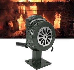 BASE MOUNT LOUD! HAND CRANK MANUAL OPERATED AIR RAID ALARM METAL PORTABLE SIREN