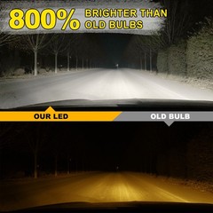 2x White 6000K LED Headlight Bulbs for Deere Tractor 3038R, 3039R, 3045R, 3045R