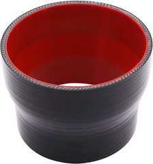 Straight ID 3.5 to 4 inch Black Silicone Reducer Coupler with 2 T-Bolt Clamps…