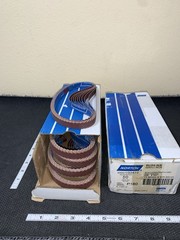 100 each sanding belts new NORTON USA 180 grit scallop edge 24″ x 5/8″ P180