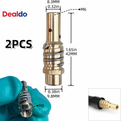 14Pcs Mig Welding Nozzle Tips with Non-Stick Coating; Ceramic Welding Nozzle Con