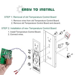 00-913149 Temp Control Kit for Vulcan Hart Circuit Board w/Harness ECO2D 913149