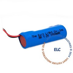 LFI Lights | Emergency Light Exit Sign Battery 1.2V 1000mAh NiCad | 2pk BAA-12-2