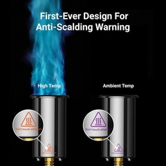 ThermoMaven Metal Butane Torch, Refillable Cooking Kitchen Torch MT-905 in Black