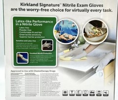 Kirkland Signature Nitrile Exam Powder-Free Exam Gloves – MEDIUM – 400 Count