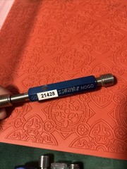 Balax M16 X 2.0 6H THREAD PLUG GAGE GO = 14.701 mm, No Go = 14.913 mm (Q36)