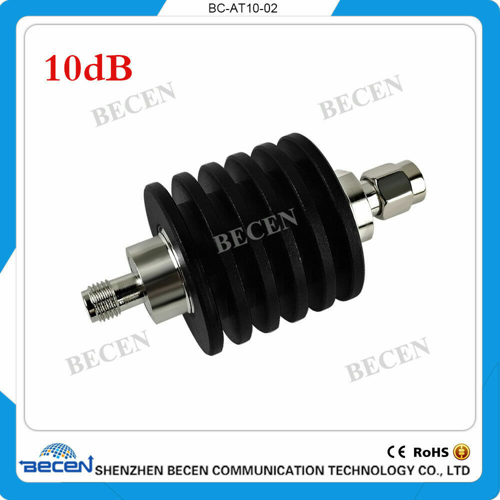 10W SMA 10dB Attenuator Plug male to Jack female rf Attenuators 10 Watt DC-3Ghz