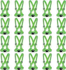 30 Pcs Reflective Vest High Visibility Safety Vests, Adjustable Running Gear Str