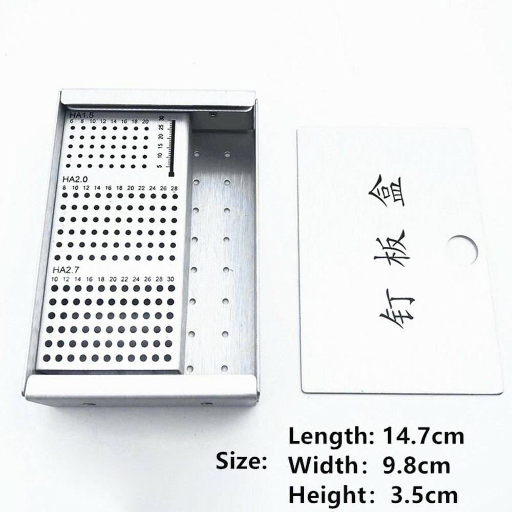 Orthopedics Instruments HA1.5mm 2.0mm 2.7mm Bone Screws Rack Sterilization Box