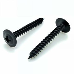 100 Qty #8 x 1-1/4″ Black Phillips Modified Truss Head Wood Screws (BCP1080)