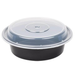 NEW Pactiv Newspring NC718B 16 Oz Microwaveable Round Container & Lid, 150/Case