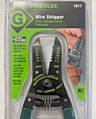 Greenlee 1917 6 In Wire Stripper Stranded: 16-26 AWG Plier nose Cut copper USA