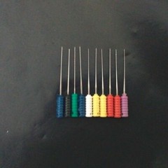 10 Kits Dental Barbed Broaches Root Canal Endodontic Needles Files 25mm Mixed