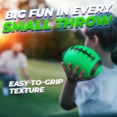 6-Inch Mini Footballs for Kids (Pack 6-Inch, Red, Blue, Green, Orange, Brown