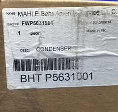 Freight Liner BHT P5631001 Replacement A/C Condenser