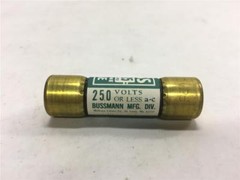 (Lot of 10) Buss NON25 One-Time Class K5 Fuse 250V or Less 25A NON-25