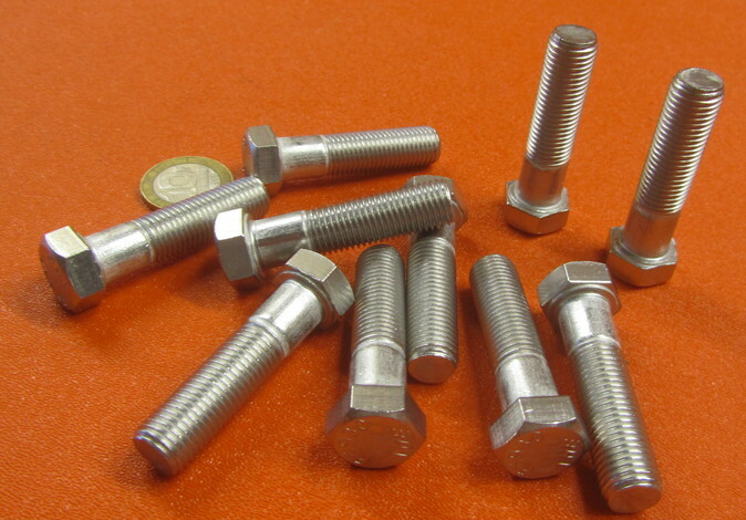 18-8 Stainless Steel Bolt, PT, 7/16-20 x 1 3/4″ Length, 10 pcs