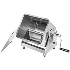 60LB Tilt Manual Meat Mixer Hand Meat Sausage Mixer Machine Stainless Steel