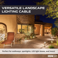 14/2 Low Voltage Wire – Landscape Electrical Wiring for Indoor Outdoor Lighting,