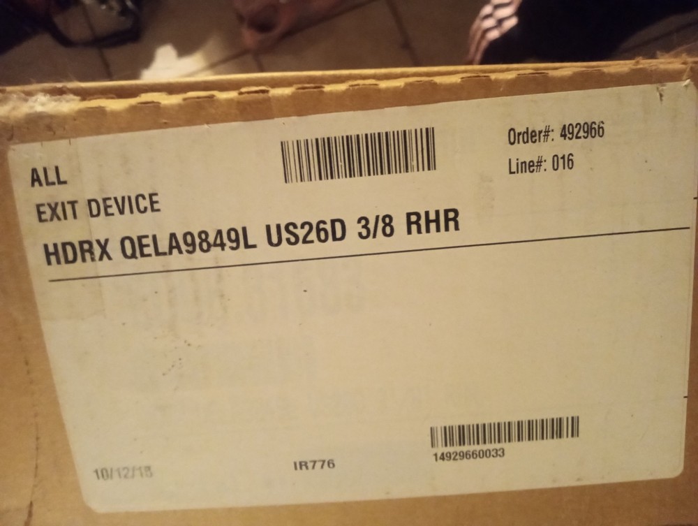 Von Duprin (Allegion)9849 L USD6D 3/8 Rhr Exit Device