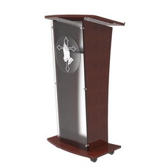 Wood Acryilic Podium Church Pulpit Frost Event Speaker Pulpit Lectern School