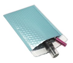 Aqua ICE BLUE Metallic Bubble Mailers 4×8, 8×12, 6×10, 9×13 NEW Padded Envelopes