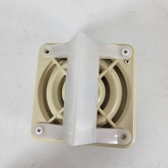 Federal Signal SPAFV25RHB Loudspeaker Fire Alarm Device Beige 25V w/ Mount Plate