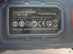 Concrete Cement Grinder Floor Wall Rough 120V 60Hz 12.5A TOOL ONLY