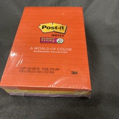Post-it Pads in Marrakesh Colors Lined 4 x 6 90-Sheet 3/Pack 6603SSAN S14