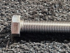 (QTY 4) Hex Bolt Stainless Steel Cap Screw Fully Threaded 12″ Long