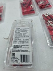 (QTY 120) Gardner Bender 20-111 22-16 Gauge Red Spade Terminals