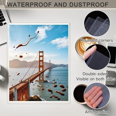 25PCS 5″ x 7″ Clear Rigid Card Sleeves – Waterproof Hard Plastic Protectors f…