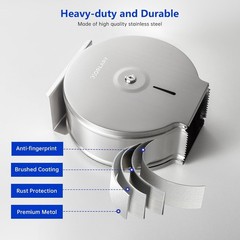 Commercial Jumbo Toilet Paper Dispenser W/ Shelf Wall Mount Stainless Steel 9″