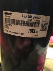 GMCC ASN45E2VAJ3 115V 60 Hz LRA20 R410A COMPRESSOR