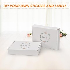 Versatile White Cardboard Boxes, Set of 25 for Shipping or Organizing Items