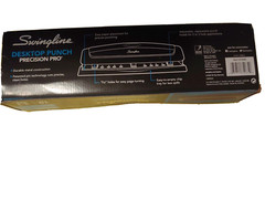 Swingline Desktop Hole Punch, Hole Puncher, Precision Pro, Adjustable, 2-3 Holes