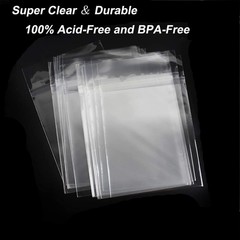 Golden State Art, 50 Pack Clear Bags for 11×14 Mats, Pictures, 11×14,