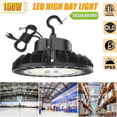 NEW 150W UFO LED High Bay Light Commercial Shop Light With Sosen Driver Dimmable