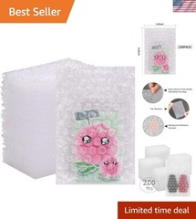 200Pack Bubble Out Bags Pouches 4″x 6″ Bubble Pouches Cushioning Packaging Ba…