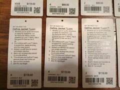 Set of 12 Lululemon tags – Read Description