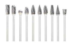 10 Pcs Dental Lab Polishing Bur Drills Tungsten Steel Carbide Burs Burrs 2.35MM