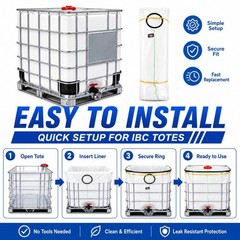 IBC Tote Liner Bag for Bulk Container Replacement Inner Bag Liquid Storage Liner