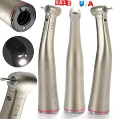 NSK Style LED Dental Electric Handpiece 1:5 Contra Angle Fiber Optic High Speed