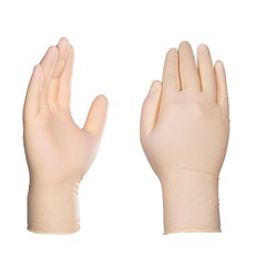 GLOVEWORKS Heavy Duty Ivory Latex Industrial Disposable Glove 8 Mil Case of 1000