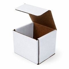 250 – 4 x 3 x 2 White Corrugated Shipping Mailer Packing Box Boxes