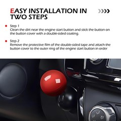 CyperFair Push Start Button Cover, Stylish Ball-type Joystick Start Protectiv…